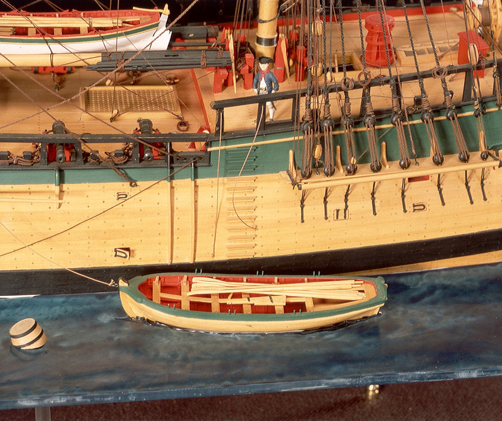Detail of 'Endeavour', detail, yawl by Robert A. Lightley