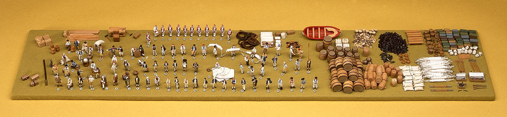 Detail of 'Endeavour', crew and cargo by Robert A. Lightley