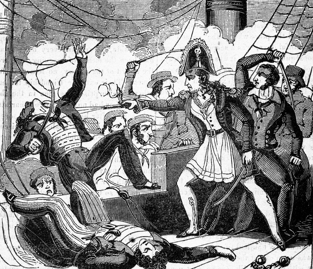 Detail of Charlotte de Berry, the female pirate by unknown