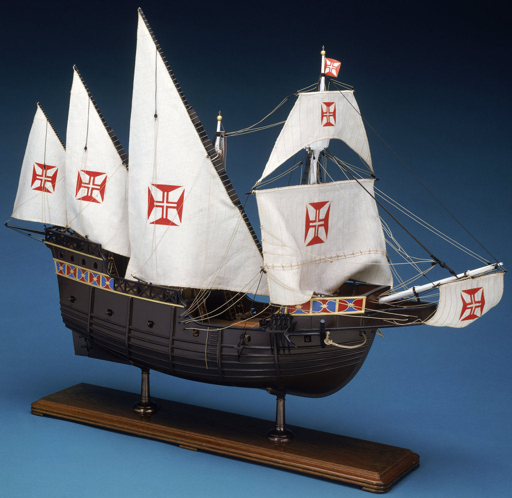 Detail of Portuguese Caravel by Museu de Marinha