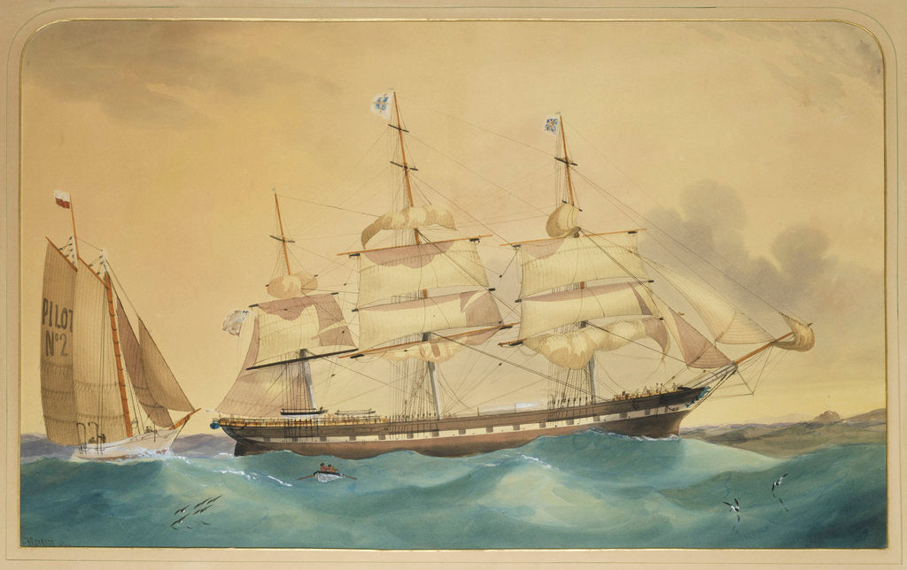 Detail of Clipper ship 'Walmer Castle' by Thomas Goldsworth Dutton