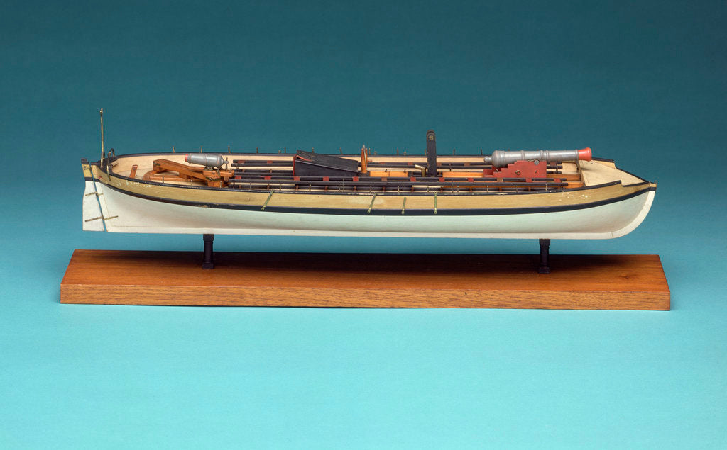 Detail of Model of a gunboat (circa 1808) by unknown