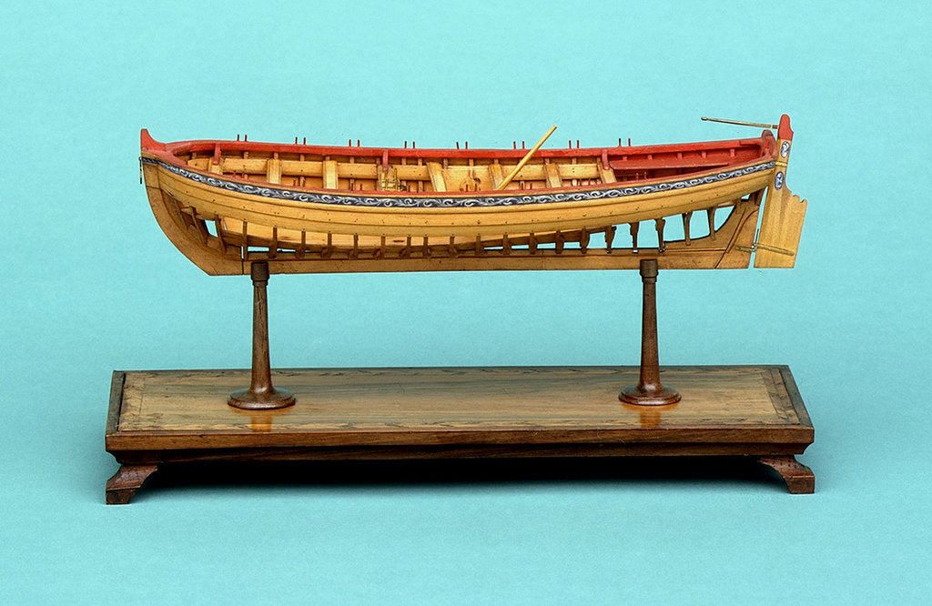 Detail of Ship's Longboat; 'Medway' by unknown