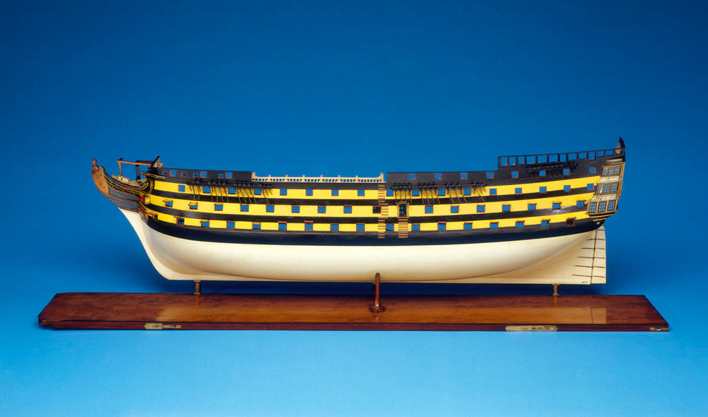 Detail of Model of 'Caledonia' (1808), 120 guns, three decker ship of the line by Robert Seppings