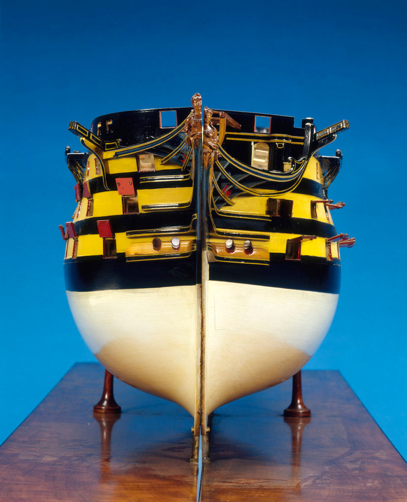 Detail of Model of 'Caledonia' (1808), 120 guns, three decker ship of the line by Robert Seppings