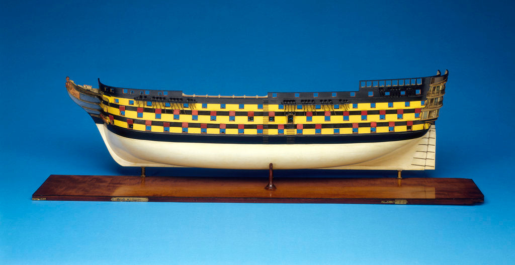Detail of Model of 'Caledonia' (1808), 120 guns, three decker ship of the line by Robert Seppings