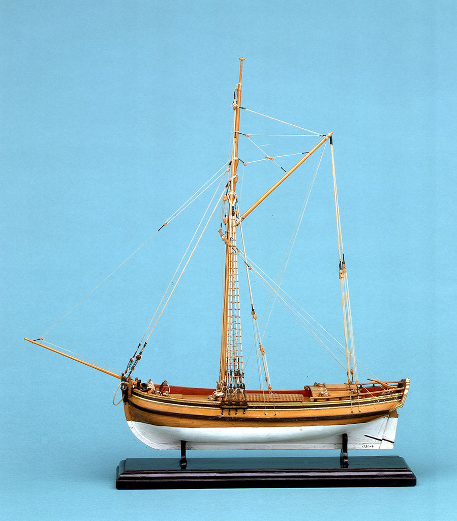 Detail of A passenger or cargo vessel 'Hoy' (1730) by unknown