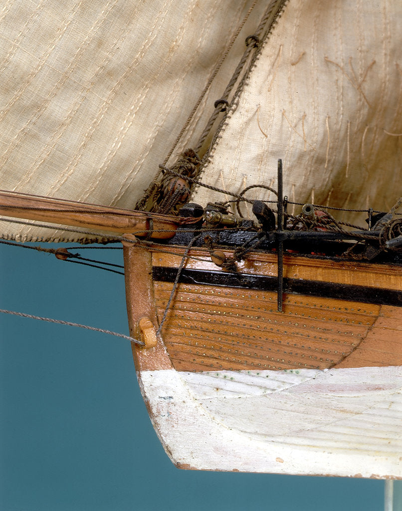 Detail of Revenue Cutter 'Hawke' - detail by unknown