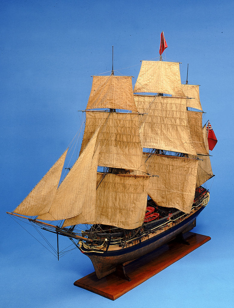 Detail of Ship of 38 guns, port by unknown