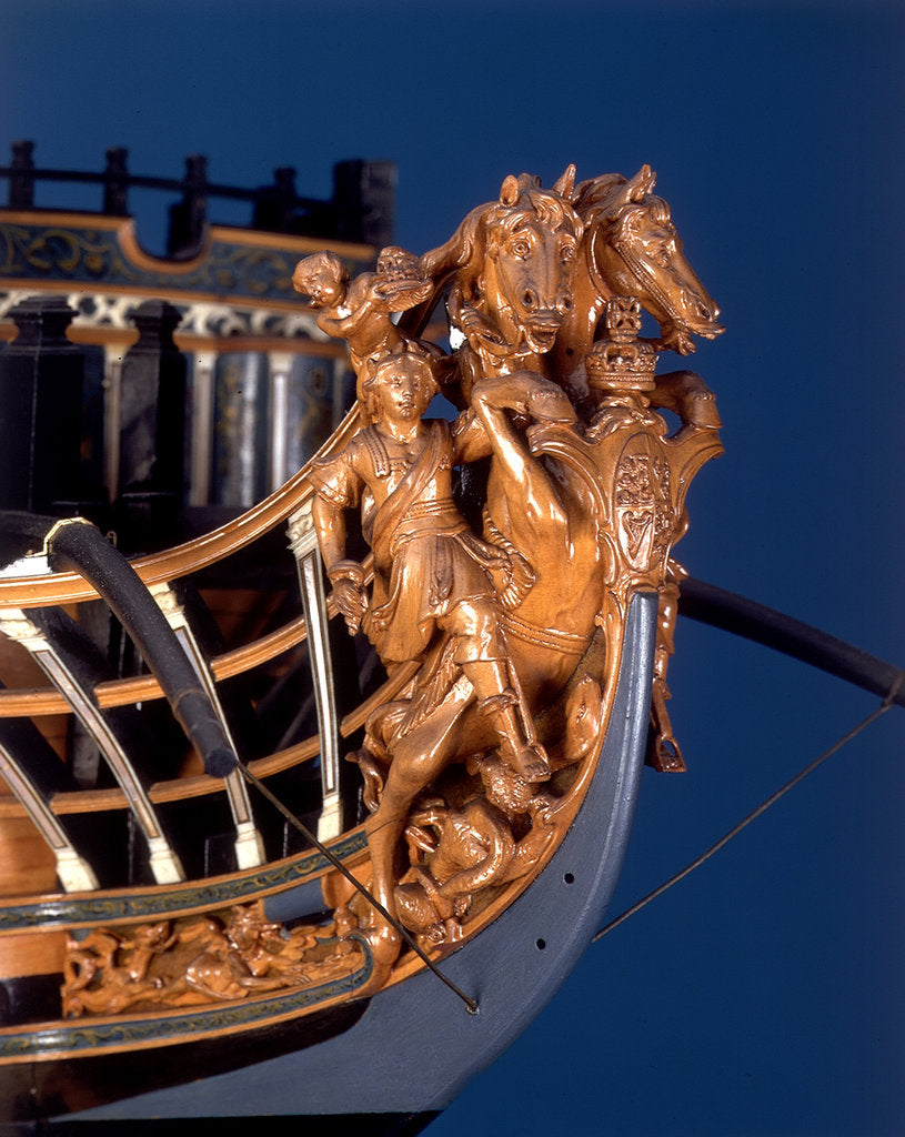 Detail of 'Royal George', figurehead by Thomas Burroughs