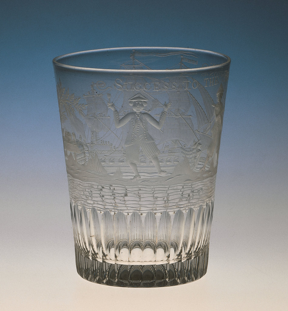 Detail of Tumbler, circa 1783 by unknown