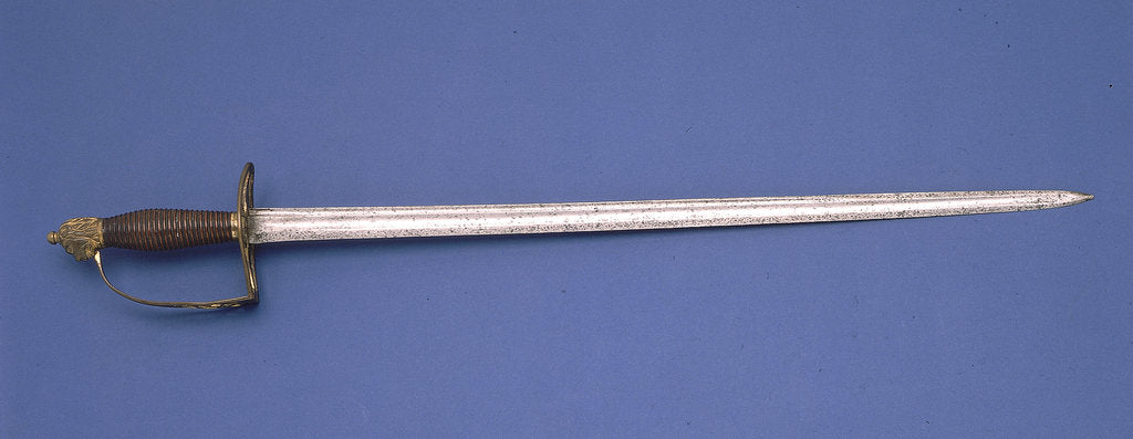 Detail of Slotted hilt sword by unknown
