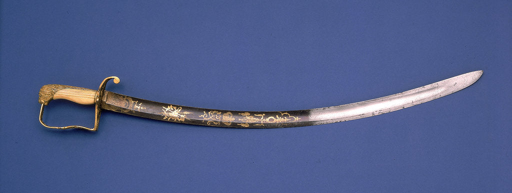 Detail of Royal Marines sword by unknown