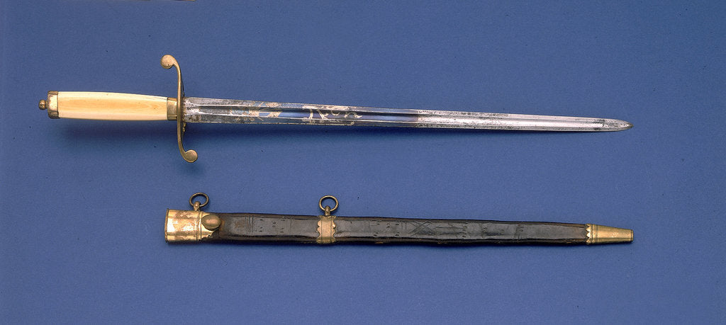 Detail of Straight-bladed dirk by unknown