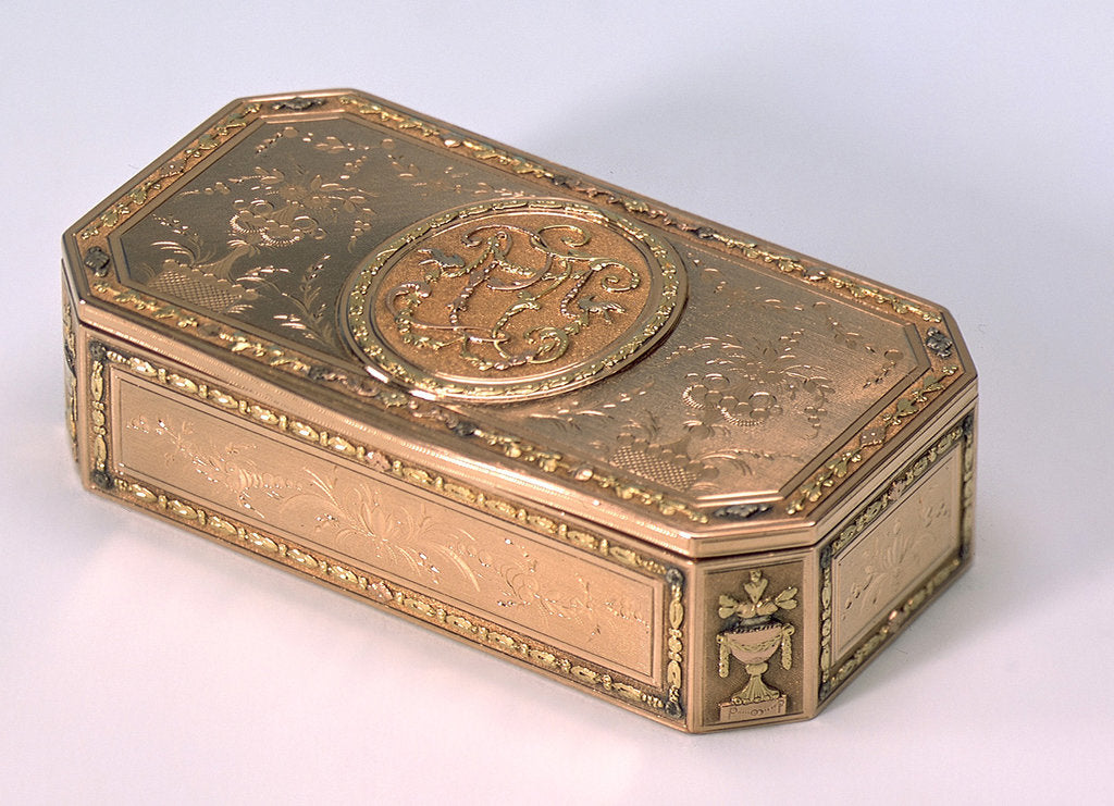 Detail of Snuff box by I.L & I.B