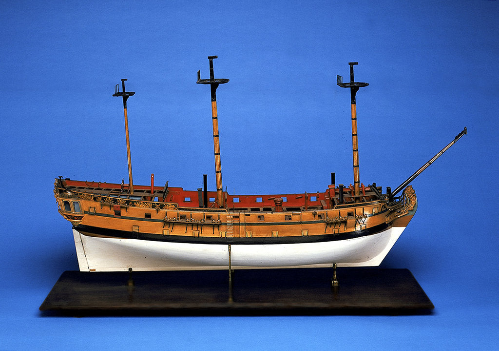 Detail of 'Firebrand', starboard broadside by unknown