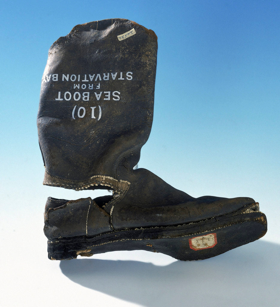 Detail of Sea boot from Franklin's last expedition which was retrieved in 1879 by unknown