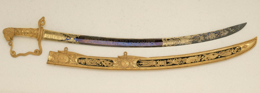 Detail of Presentation sword of Admiral Sir John Duckworth by R. Teed