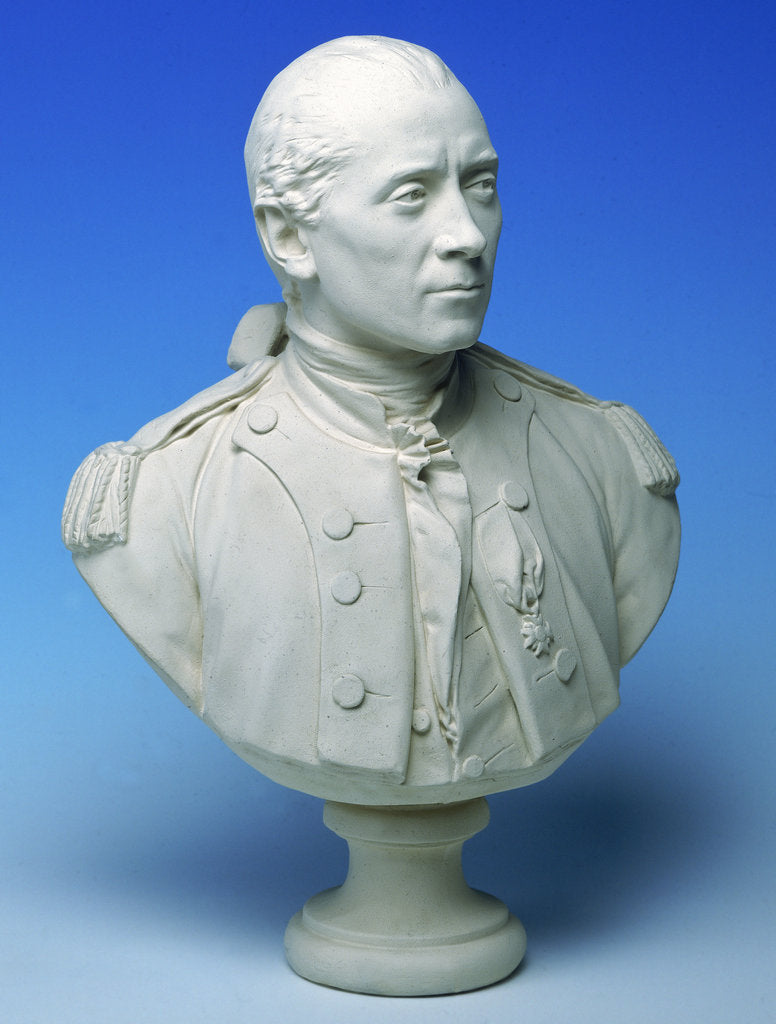 Detail of Captain John Paul Jones USN (1747-92) by Jean Antoine Houdon