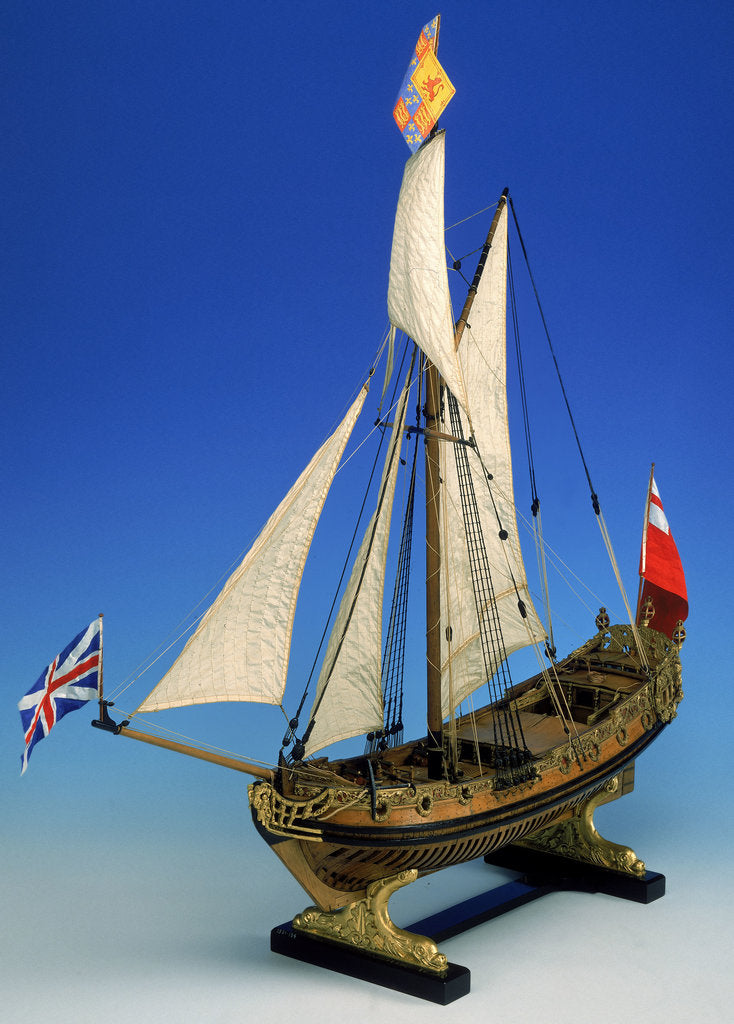 Detail of Skeleton model, royal yacht, port by unknown