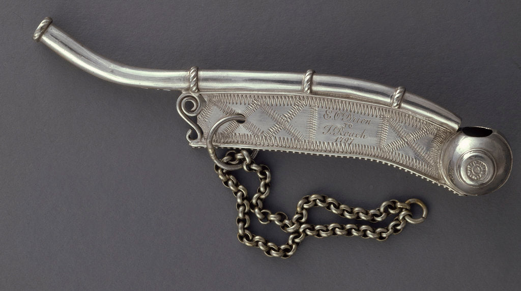 Detail of Bosun's call by Hester Bateman, 1788 by Hester Bateman