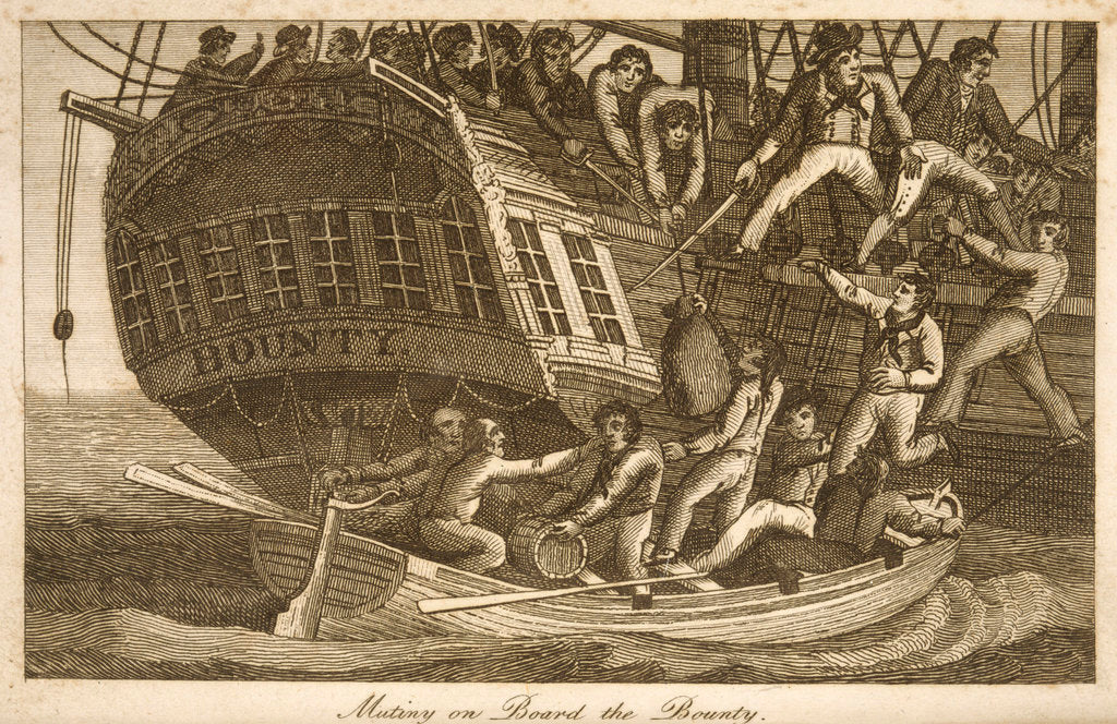 Detail of Mutiny aboard the 'Bounty' by unknown