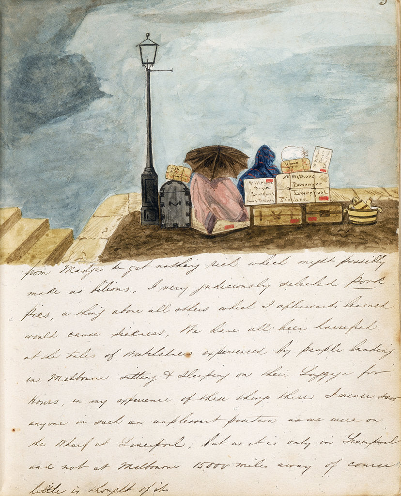 Detail of The' James Baines' Journal of Alfred Withers by Alfred Withers