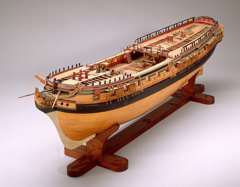 Detail of 'Minerva', 38 guns by G. W. French