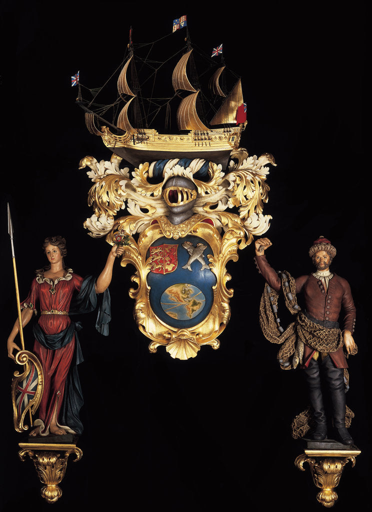 Detail of Coat of Arms of the South Sea Company by Robert Jones