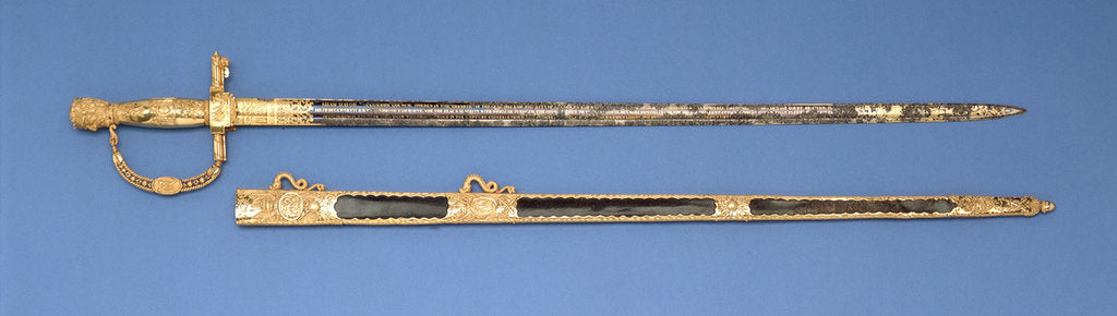 Detail of City of London presentation Sword by R. Rutherdon