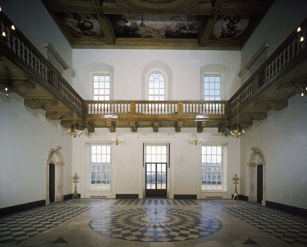 Detail of The Great Hall in the Queen's House by unknown