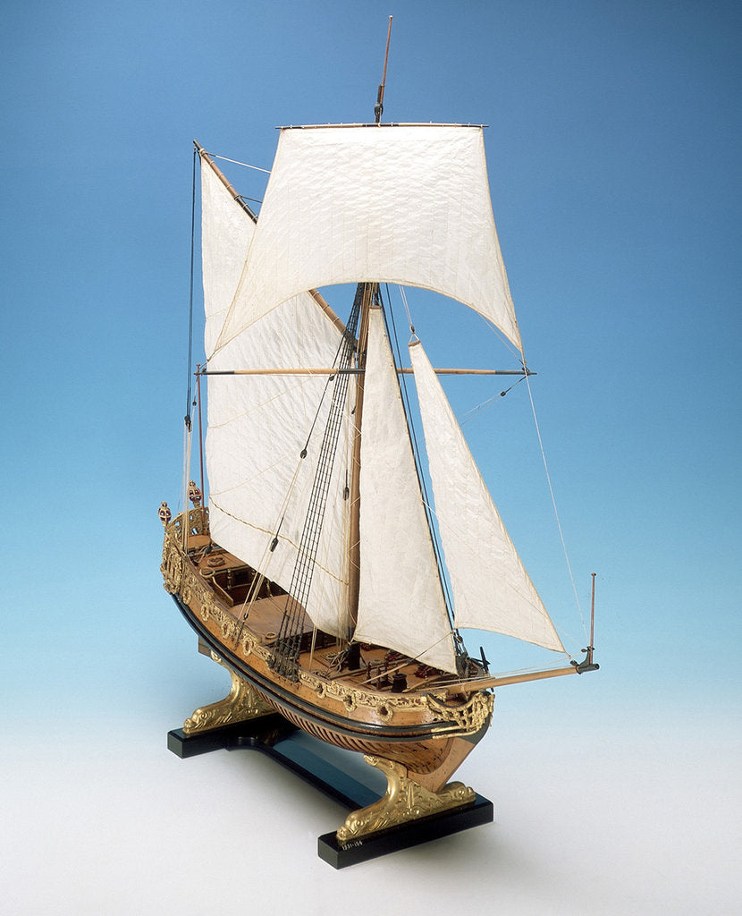 Detail of Skeleton model,  royal yacht, starboard by unknown