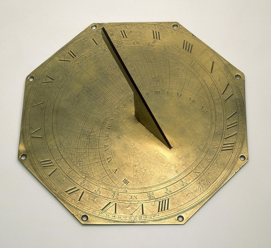 Detail of Horizontal pedestal dial by Elias Allen