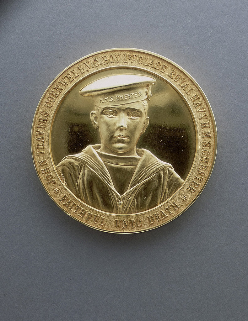 Detail of Medal commemorating John Travers Cornwell VC by Spink & Son Ltd