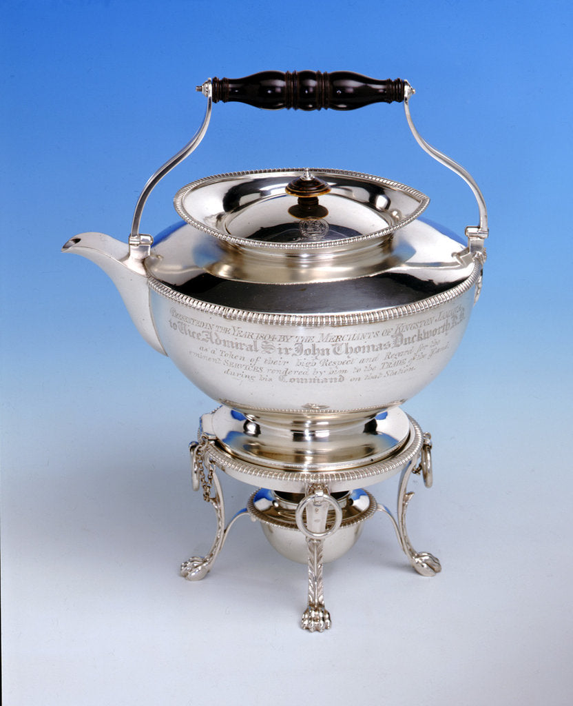 Detail of Tea kettle by John Emes