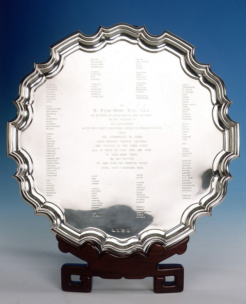 Detail of Salver by Alex Clark & Co Ltd