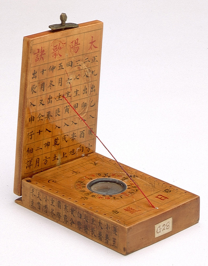 Detail of Diptych dial by Fang Xiu-Shui
