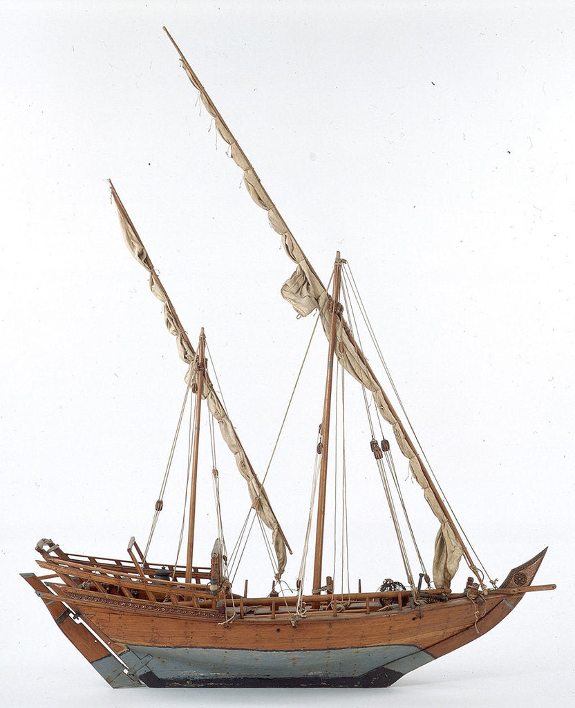 Detail of Sambuk dhow by unknown