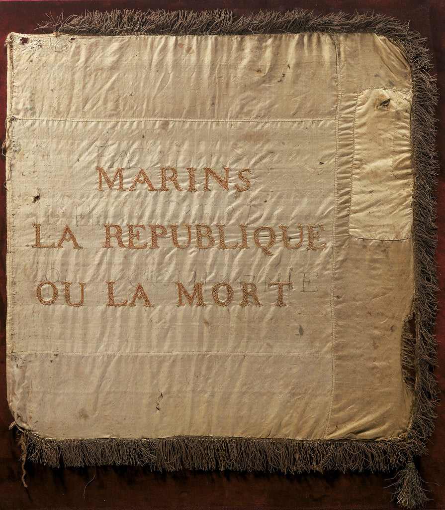 Detail of French republican banner by unknown