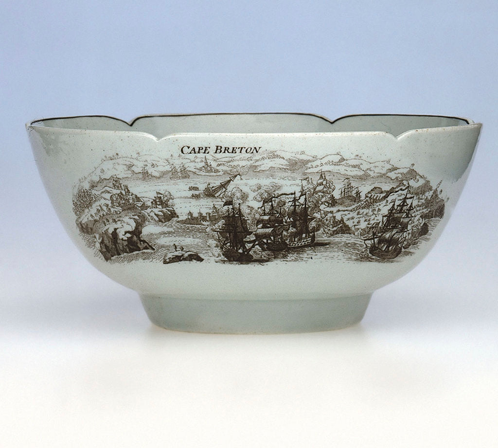 Detail of Bowl made by John Wall, 1760 by John Wall