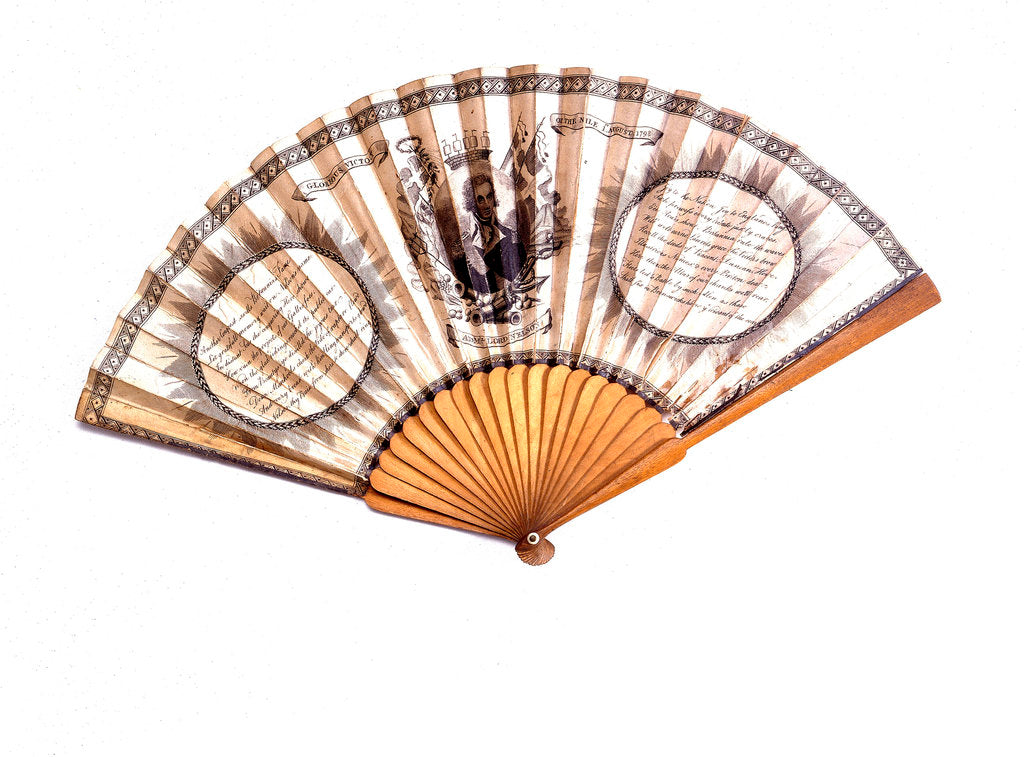 Detail of Fan commemorating the Battle of the Nile, 1798 by unknown
