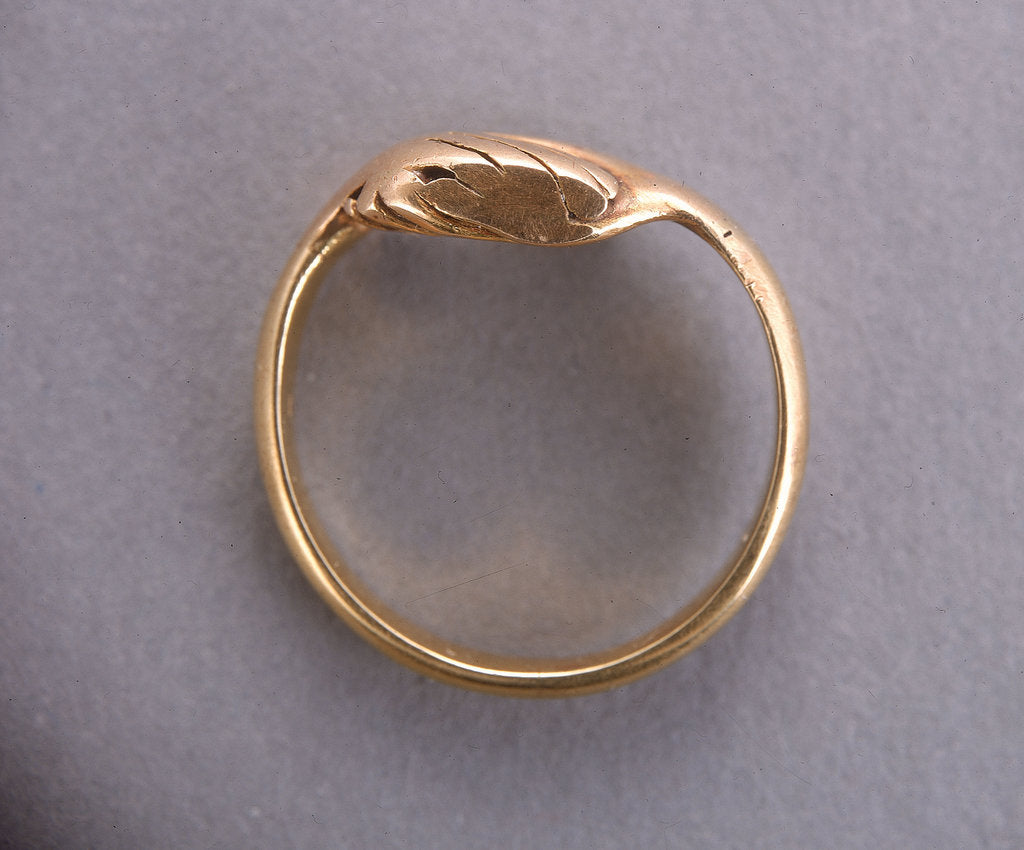 Detail of Nelson's betrothal ring by unknown