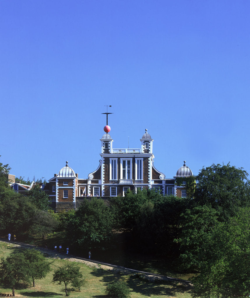 Detail of Flamsteed House and the time ball by National Maritime Museum