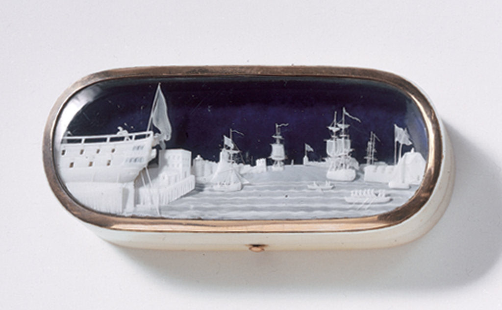 Detail of Patch box by G. Stephany and Dresch