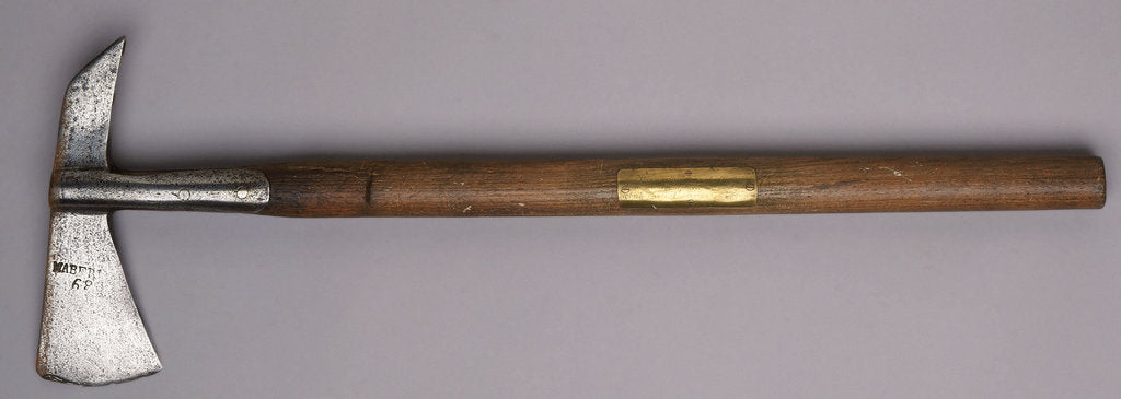 Detail of Boarding axe from HMS 'Captain' by unknown