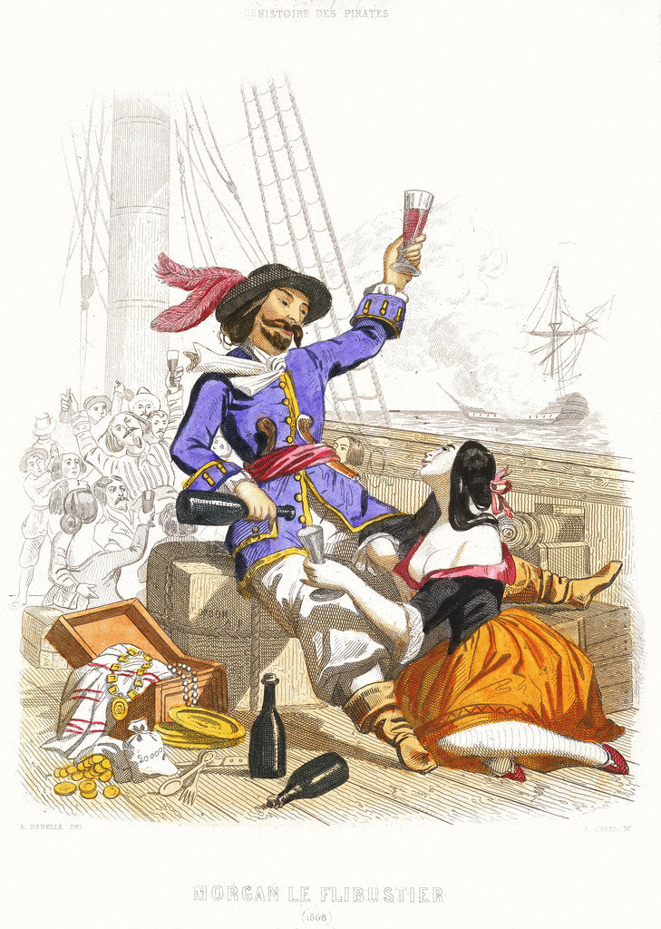 Detail of Captain Henry Morgan by A. Catel