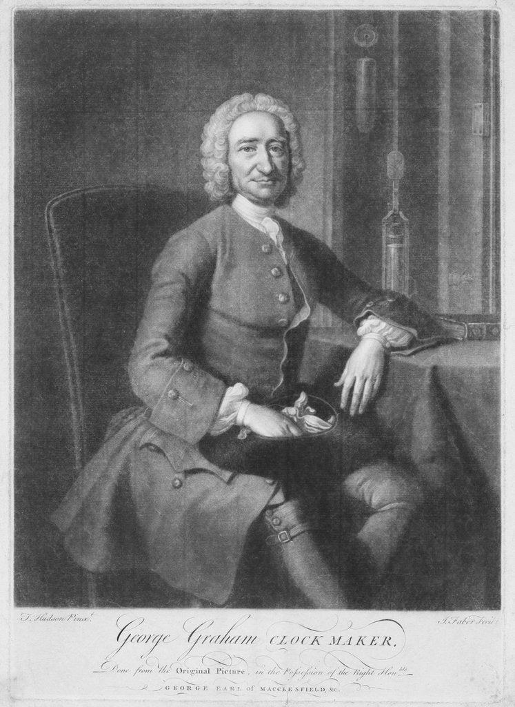 Detail of George Graham (1674?-1751) by Johan Faber Jnr