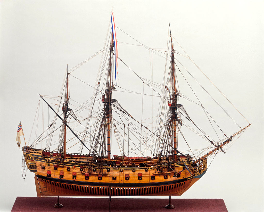 Detail of Ship of 50 guns by unknown
