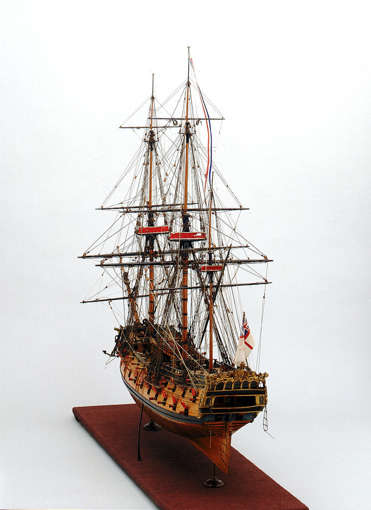 Detail of Ship of 50 guns by unknown