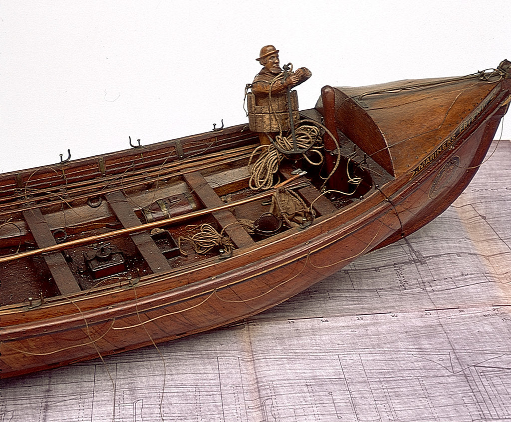 Detail of 'Mariner's Friend', detail of figure, bow end by H. J. Pope